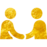 Icon of two people shaking hands 